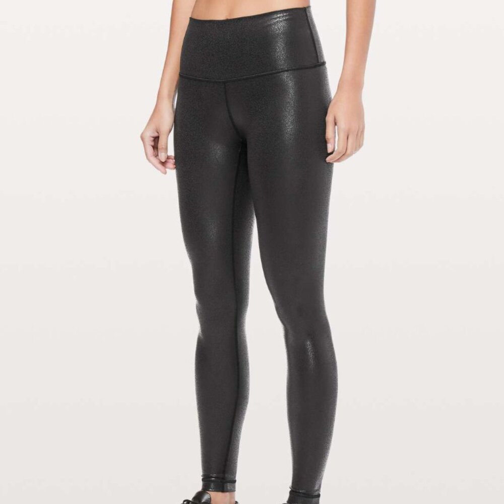 Lululemon Wunder Under 28" foil size 4 - luminosity black